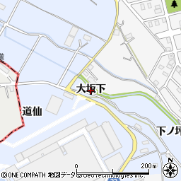 愛知県大府市長草町大坂下周辺の地図
