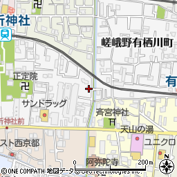 サンシティ嵯峨野周辺の地図