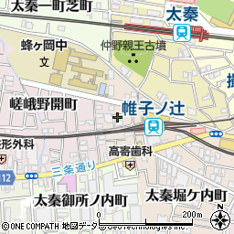 京都府京都市右京区太秦帷子ケ辻町11-57周辺の地図