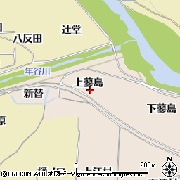 京都府亀岡市篠町山本上蓼島周辺の地図