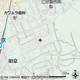 静岡県伊豆の国市田京635周辺の地図