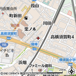 愛知県東海市高横須賀町踊場周辺の地図