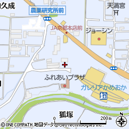 京都府亀岡市余部町樋又周辺の地図