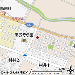 滋賀県蒲生郡日野町村井990-21周辺の地図