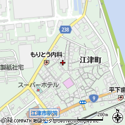 島根県江津市江津町1288-5周辺の地図