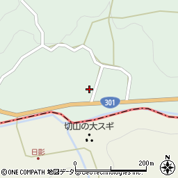 愛知県豊田市黒坂町中皿田周辺の地図