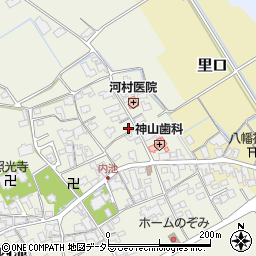 滋賀県蒲生郡日野町内池466周辺の地図