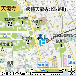 京都府京都市右京区嵯峨天龍寺造路町19-2周辺の地図