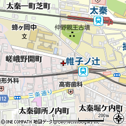 京都府京都市右京区太秦帷子ケ辻町11-26周辺の地図