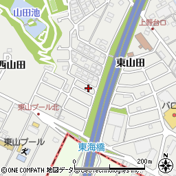 愛知県東海市富木島町西山田1-18周辺の地図