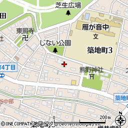 愛知県刈谷市築地町3丁目13周辺の地図