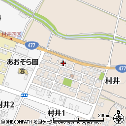 滋賀県蒲生郡日野町村井990-64周辺の地図