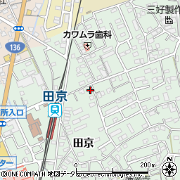 静岡県伊豆の国市田京670-4周辺の地図