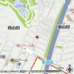 愛知県東海市富木島町西山田1-107周辺の地図