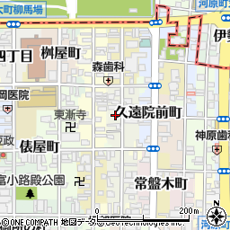 京都府京都市中京区松本町周辺の地図