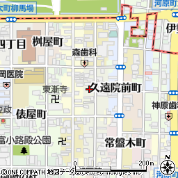 京都府京都市中京区松本町周辺の地図