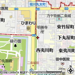 京都府京都市中京区八町目周辺の地図