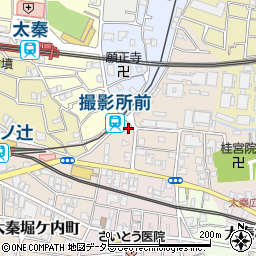 キョウテク太秦西蜂岡町パーキング周辺の地図