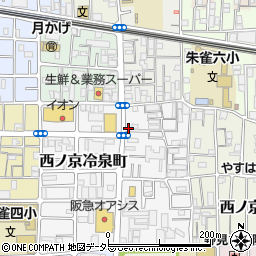 京都府京都市中京区西ノ京右馬寮町8-56周辺の地図