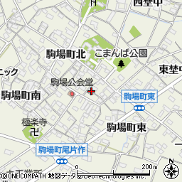 愛知県豊田市駒場町東6周辺の地図