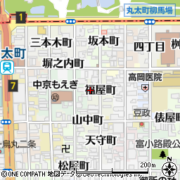 京都府京都市中京区福屋町718周辺の地図