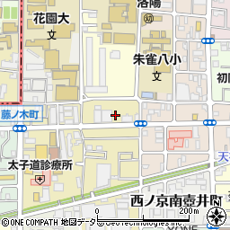 コインパーク西ノ京塚本町駐車場周辺の地図