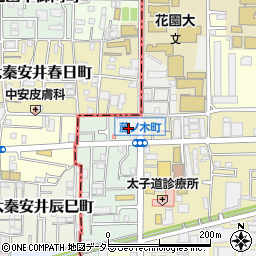 滋賀石油株式会社　太子道西給油所周辺の地図