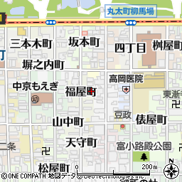 京都府京都市中京区福屋町732周辺の地図