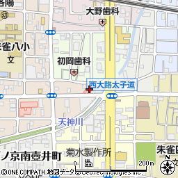 西の京医院周辺の地図