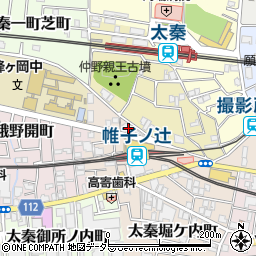 京都府京都市右京区太秦帷子ケ辻町26周辺の地図