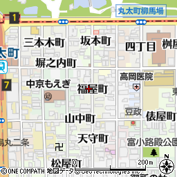 京都府京都市中京区福屋町717周辺の地図