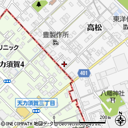 三重県三重郡川越町高松481周辺の地図