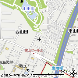 愛知県東海市富木島町西山田1-100周辺の地図