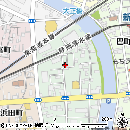 静岡県静岡市清水区千歳町3-15周辺の地図