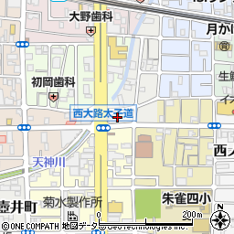京都府京都市中京区西ノ京上合町周辺の地図