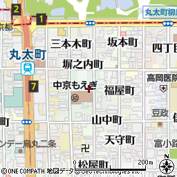 京都府京都市中京区楠町周辺の地図