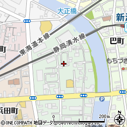 静岡県静岡市清水区千歳町3-6周辺の地図