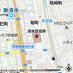 静岡市役所　建設局・道路部清水道路整備課工事第１係周辺の地図