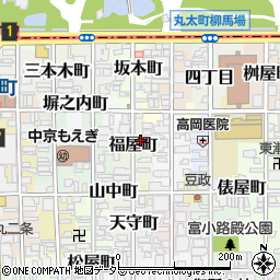 京都府京都市中京区福屋町731-2周辺の地図