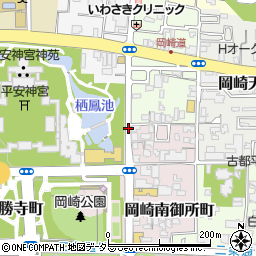 岡崎通周辺の地図