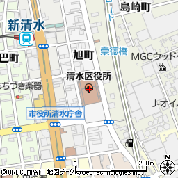 清水銀行静岡市役所清水庁舎 ＡＴＭ周辺の地図