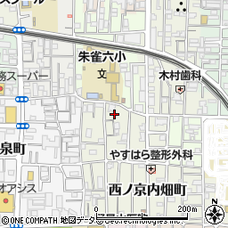 京都府京都市中京区西ノ京内畑町3周辺の地図