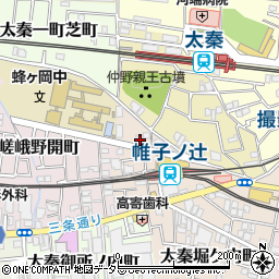 京都府京都市右京区太秦帷子ケ辻町1-1周辺の地図