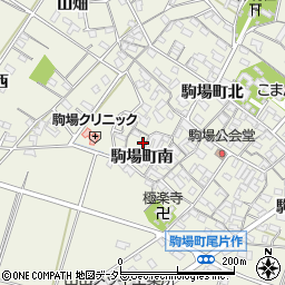 愛知県豊田市駒場町（南）周辺の地図