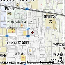 京都府京都市中京区西ノ京右馬寮町8-9周辺の地図