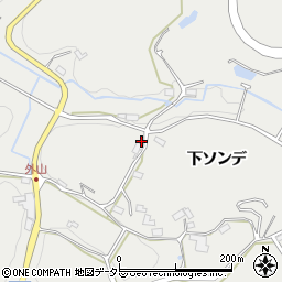 愛知県岡崎市外山町シハダ周辺の地図