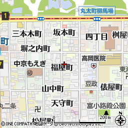 京都府京都市中京区福屋町730周辺の地図
