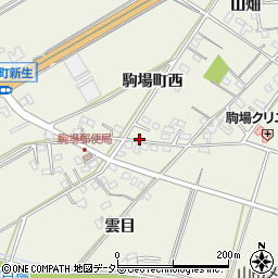 愛知県豊田市駒場町西周辺の地図