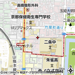 京都府京都市上京区主税町821周辺の地図