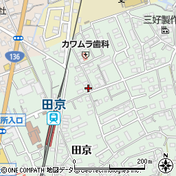 静岡県伊豆の国市田京694-1周辺の地図